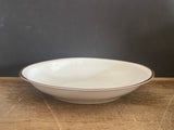 + Vintage Pfeiffer & Lowenstein Schlackenwerth Austria Empire II White China Gold Rim Vegetable SERVING DISH 1940s