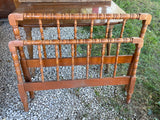 <€€ Vintage Jenny Lind Maple Spindle Twin Size Headboard/Footboard without rails