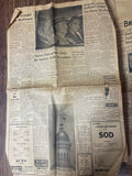 +* AS-IS Vintage Bristol (VA-TN) Herald Courier JFK Kennedy Death of Infant Son Patrick Aug 10 1963 Newspaper