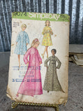 ** Vintage Set/2 Women’s Misses Juniors Size 12 PAJAMAS Sleepcoat Robes Patterns SIMPLICITY