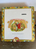 <€€ Dominican Republic 25-ROMEO Y JULIET’s CHURCHILL Handmade Cigars Empty Wood Cigar Box Flip Lid Top
