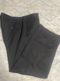 +* Mens Black Classic Fit Flat Front Dress Casual Straight Pants by George 38x29 Slash Pocket