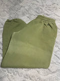 +* Blemished Mens Large CHAMPION Olive Green Joggers Sweatpants Basketball Warm Up Pants Activeware Pockets