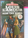 Vintage Lot of 4 Western Novels by Louis L’Amour Paperback Books