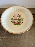 +* Vintage 1940s Sebring Golden Ware Indian Tree 8” Serving Bowl 22 Carat Gold Rim