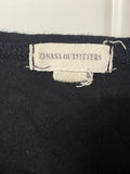 +* Womens Juniors Zenaxa Outfitters Small Black Short Sleeve Top Banded Waist