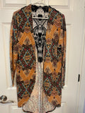 ** Womens/Juniors Large Lightweight Multi-Color Cardigan Sweater by Xhilaration