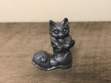<€€ Vintage 6pc JASCO Pewter Set Donkey Clown Dog Cat Wizard Mouse Miniatures