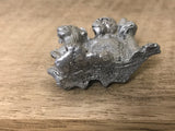 <€€* Pewter Noah's Ark Collection Pair Male Female MONKEYS Unbranded