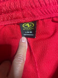 +* Men’s Large (36-38) ATHLETIC WORKS Basketball Gym Shorts Red Mesh Drawstrings Pockets