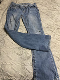 +* Womens/Juniors Wallflower Size 11 Blue Boot Cut Flare Distressed 32” Waist