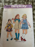 ** Set/5 Vintage GIRLS Size 3 Toddler DRESS PANTS TOPS Jacket Jumper Bloomers Panties Patterns