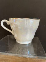 Vintage Souvenir Coffee Mug, Iridescent, New Mexico State Capital