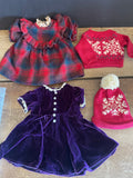+ Doll Clothing (3) Outfits (2) Dresses, Hat/Sweater Set Fits 18” AMERICAN GIRL DOLLS