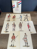 + Vintage Ten Soldiers of the American Revolution Set #1 Set/10 Unused Post Cards Ephemera