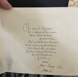 +* Vintage 1944 Used Christmas Holiday Greeting Card To Brother Crafts Scrapbooking