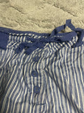 +* Women’s Junior’s Sz 6 28” Waist Old Navy Blue & White Stripe Drawstring Waist Skirt Cotton