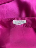 +* Womens Juniors Laura Adams XXSmall Pink Satin Cami Crop Top Spaghetti Straps V-Neck