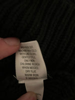 <€€* Black Womens/Juniors XLarge Cable Knit Sweater by Apt 9 Slip On Crew Neck