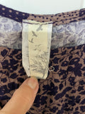 +* Women’s Junior’s Small Purple Blue Floral Print Tunic Short Sleeve Top Summer