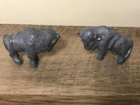 <€€* Pewter Noah's Ark Collection Pair BISON Unbranded