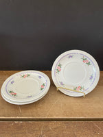 (Add) <€€ Ridgewood China Floral Spray Set/4 6” Saucer #RDG8