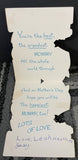 +* Vintage (4) Used Birthday/Mother’s Day  Greeting Card From Child Crafts Scrapbooking