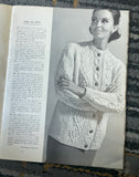 +* Vintage Aran Fisherman Knitting Pattern for Sweaters Vol. 84 1960s