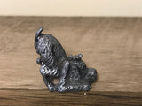 <€€ Vintage 6pc JASCO Pewter Set Donkey Clown Dog Cat Wizard Mouse Miniatures