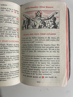 Vintage My Sunday Missal Father Stedman Latin English 1942 Pocket Size Worn Leather