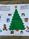 a** Christmas Tree and Presents Appliques Fabric with Instructions No-Sew Panels Crafting