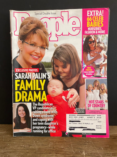 PEOPLE Magazine Dbl Issue Sept 22, 2008 Sarah Palin, Taylor Swift, Halle Berry