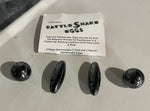 Hematite Magnetic "Rattle Snake Eggs" Set of 4 2.5" Oblong, 1" Spheres