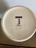+ Vintage Thomson Lighthouse Pottery Nautical Ceramic Canister Candy Jar with Lid Sailboat