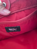[meas, pics] € Red Leather Mossimo Shoulder Purse Belt Adjustable Medium Size