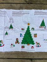 a** Christmas Tree and Presents Appliques Fabric with Instructions No-Sew Panels Crafting