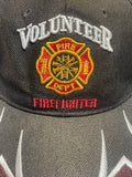 +* Volunteer Fire Department Firefighter Hat Snap Back Baseball Cap One Size Adjustable Black