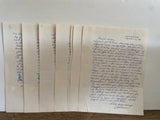 Vintage Set of 4 Handwritten LOVE LETTERS from Male to Woman 7pgs 1994