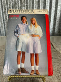 + Vintage Womens’s Size 6-8-10 SHIRT & SHORTS Pattern BUTTERICK 6211 1980s 1988 UNCUT