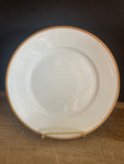 + Vintage Pfeiffer & Lowenstein Schlackenwerth Austria Empire II White China Gold Rim Single 9.5” DINNER PLATE 1940s