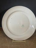 + Vintage Johnson Bros GROSVENER White China Gold Rim Set/3 DINNER PLATES 1920s England