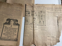 € AS-IS Antique 1904 Newspaper St Louis Globe Democrat Ephemera Delicate Lot#7