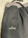 +* Blemished Mens Large SPALDING Black Joggers Sweatpants Basketball Warm Up Pants Activeware Pockets
