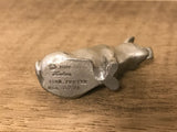 <€€* Hudson Pewter Noah's Ark Collection Pair Male/Female PIGS Retired #3271/3272 1984