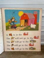 € Vintage CHILDREN’s Big Books For Tigers Teacher Edition Spiral 21” W x 23.5” H