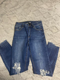 +* Fashion Nova Womens/Juniors Blue Jeans Size 3 Distressed Skinny Stretch