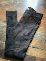 Womens/Juniors MUDD Medium Black Camoflouge Leggings Yoga Pants, banded waist