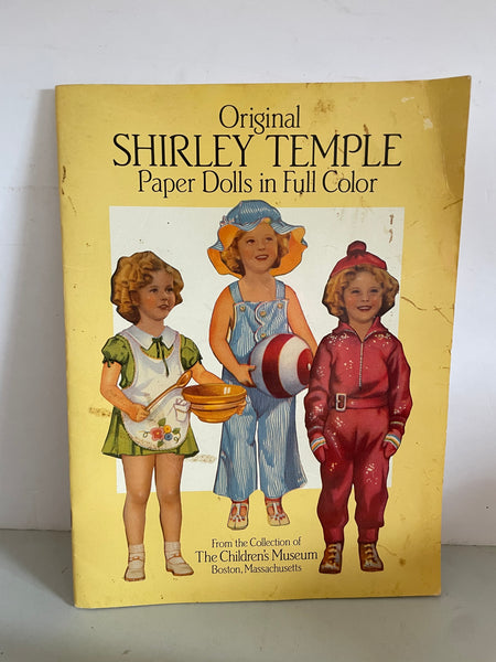 a* Vintage Unused 1988 Paper Doll Book ORIGINAL SHIRLEY TEMPLE Paper Dolls in Full Cover