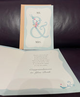 New Greeting Card MR. & MRS. WEDDING CONGRATULATIONS w/ Envelope American Greetings