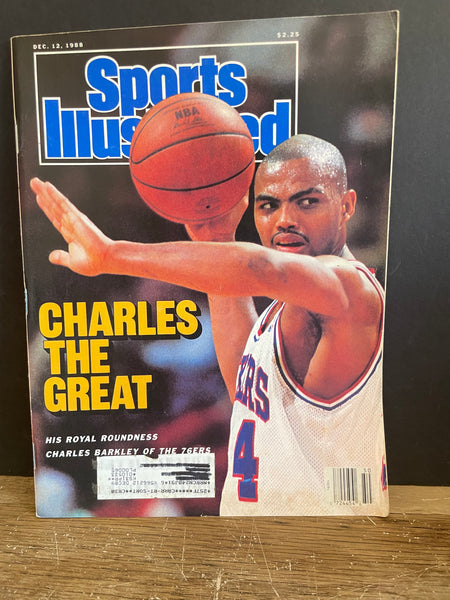 <€€ Vintage Sports Illustrated Magazine Charles Barkley December 12, 1988 Volume 69, Issue 26